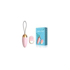 Oeuf  vibrant rose avec télécommande à piles  